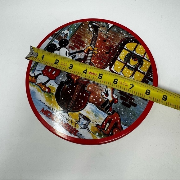 Vintage 90’s Disney Container Tin Mickey Mouse and Pluto - Picture 3 of 7